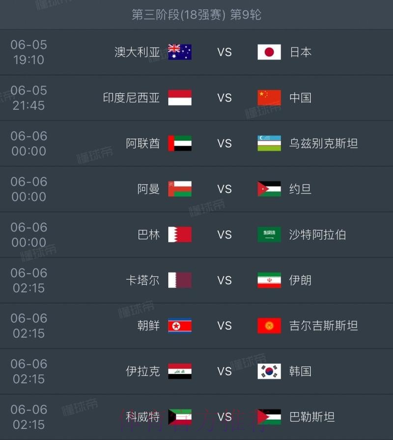 2026世界杯每日赛程准不准